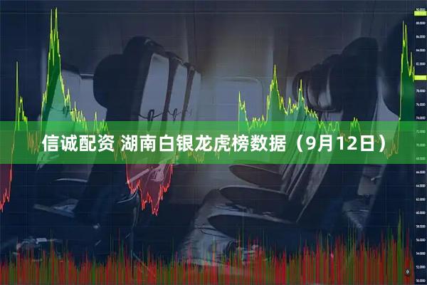 信诚配资 湖南白银龙虎榜数据（9月12日）